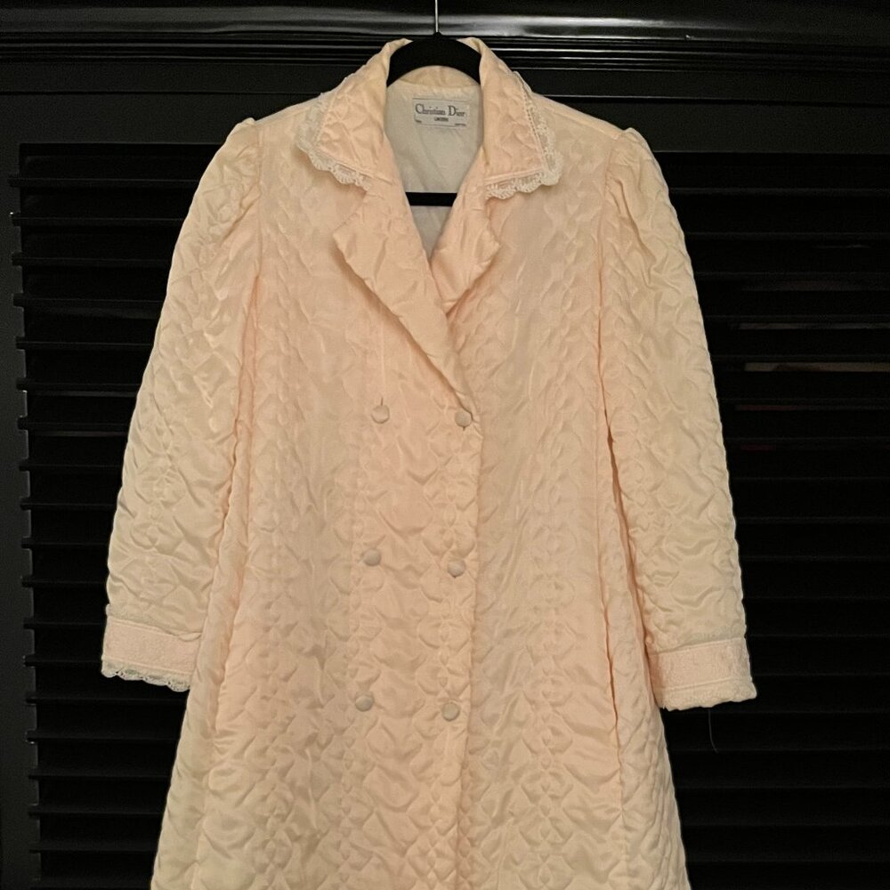 Vintage Mint Condition Christian Dior Light Pink Robe